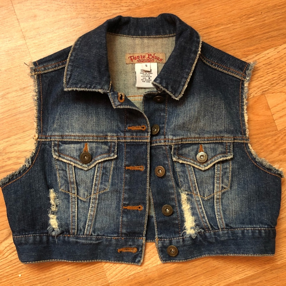 Paris Blues Sleeveless Jean Jacket